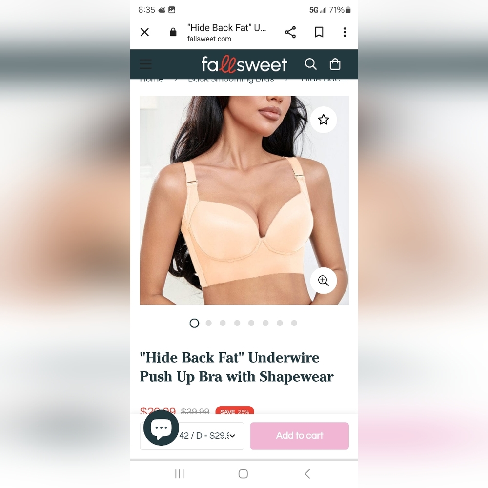 NEW Fallsweet Bras- push-up and plunge! - Picture 4 of 10